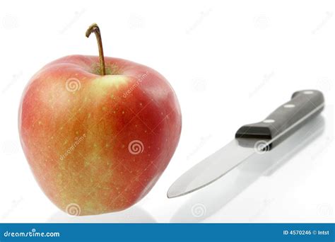 Knife And Apple Stock Photo Image Of Healthy Crisp Food 4570246