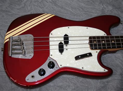 Fender Mustang Competition 1970 Red Bass For Sale Garys Classic Guitars