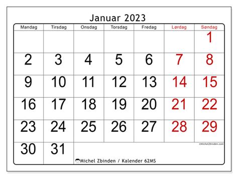 Kalender Januar 2023 Til Print “62ms” Michel Zbinden Da
