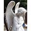 Large Kneeling Angel Statue In Carved Marble At 1stdibs