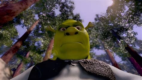 Funny Shrek In The Forest Desktop Wallpaper Shrek Wallpaper 4k
