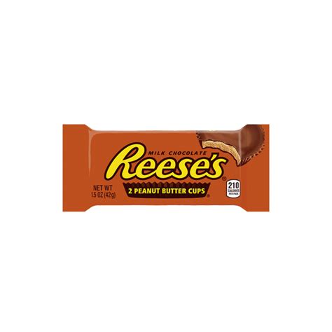 Reeses Peanut Butter Cups (2Pk) 42G - Case Qty - 36 - American png image