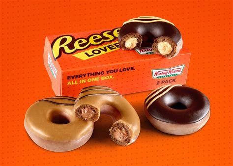 Krispy Kremes Reeses Lovers Original Filled Doughnuts Come In 2