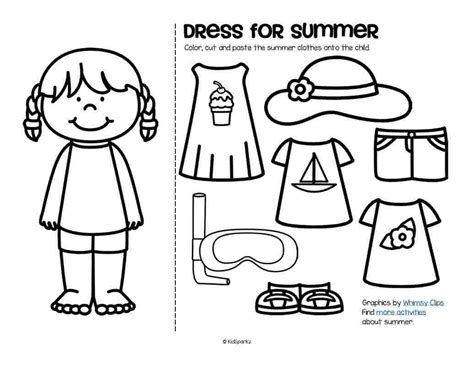 That is, if i look at the document in 'print preview' i can see that pg. Summer Clothes Coloring Pages - Coloring Home