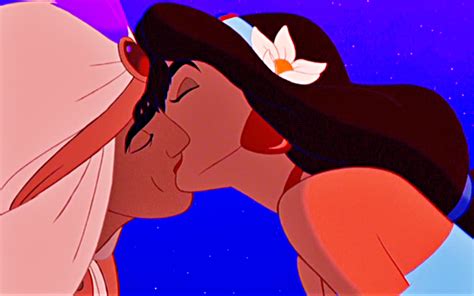 Kiss Aladdin And Jasmine Aladdin U Wallpaper Fanpop