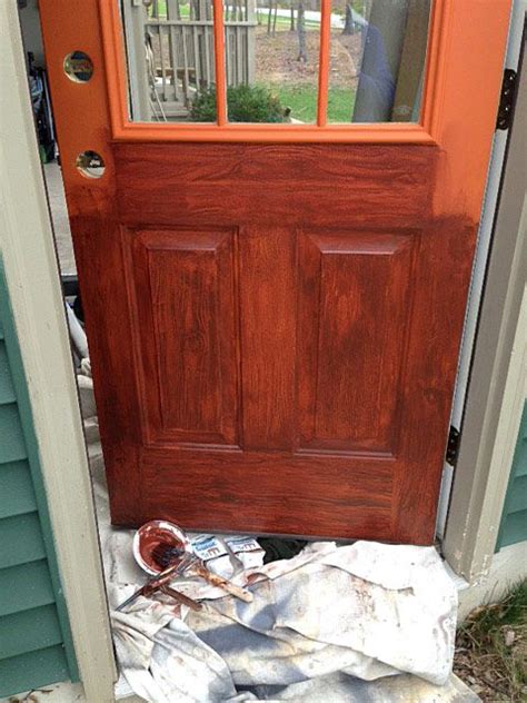 I like to take a broom and give it a good dusting off if your door is a metal or fiberglass this is still a great way to paint. Thrifty Transformation: How to Paint a Door to Look Like ...