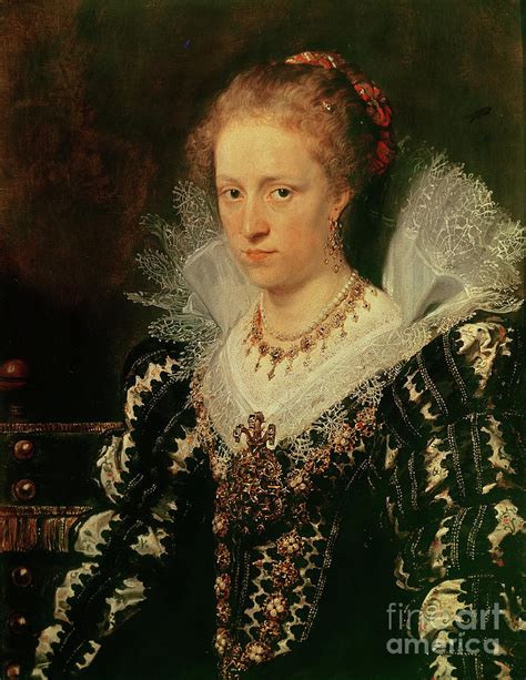 Portrait Of Jacqueline Van Caestre Wife Of Jean Charles De Cordes