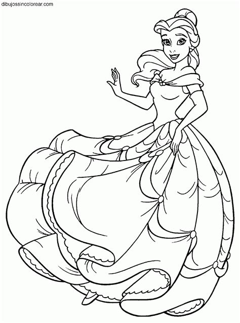 Dibujos De Princesas Disney Para Colorear E Imprimir Gratis Dibujos Para Pintar Princesas Disney
