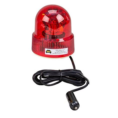 Wolo 3110 R Beacon Light Rotating Emergency Warning Light 12 Volt