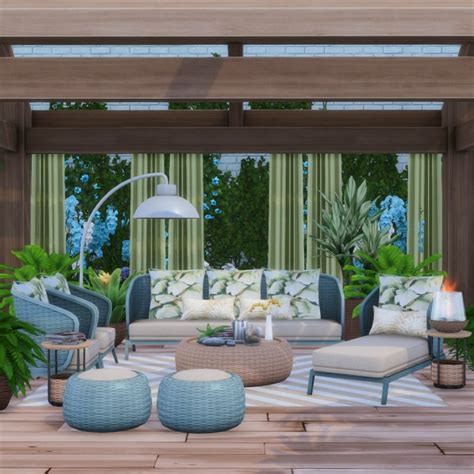 Oasis Chic Outdoor Wicker Living By Peacemaker Ic Liquid Sims