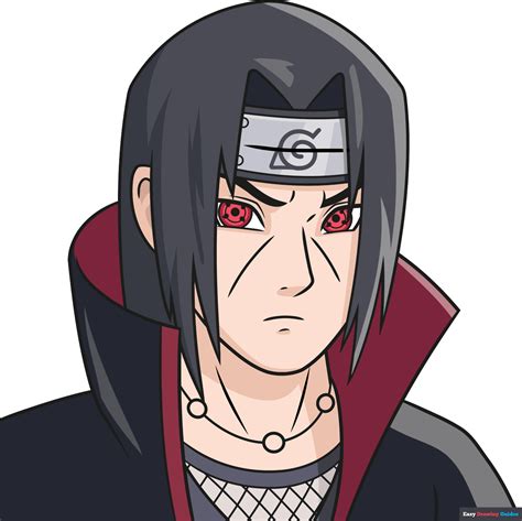 How To Draw Itachi Uchiha Really Easy Drawing Tutorial