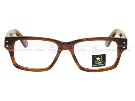 Us Army Us Army Eyeglasses Station Vintage Style Brown Demi Plastic Frame Online Sale Shop
