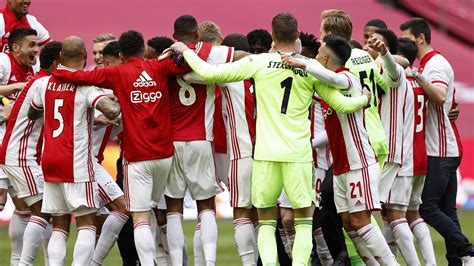 Football News Ajax Are Crowned Eredivisie Champions After Thumping 4 0 Win Over Lowly Emmen