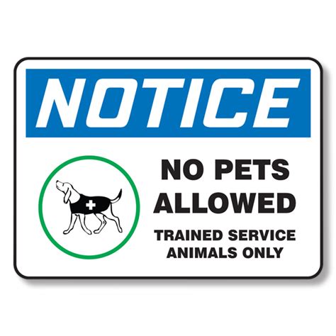 Even though pets are liked by most they are not welcomed everywhere. No Pets Allowed Sign in 7" x 10" | HRdirect
