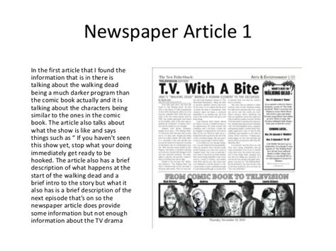How to write a newspaper article outline example. Summary of the 5 websites and news paper articles that i ...