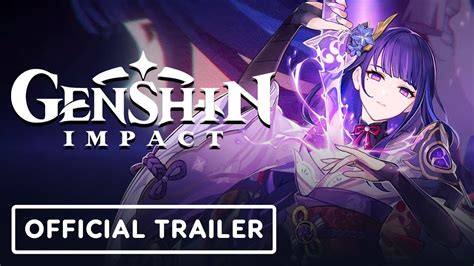 Genshin Impact Official Raiden Shogun Character Demo Trailer Youtube