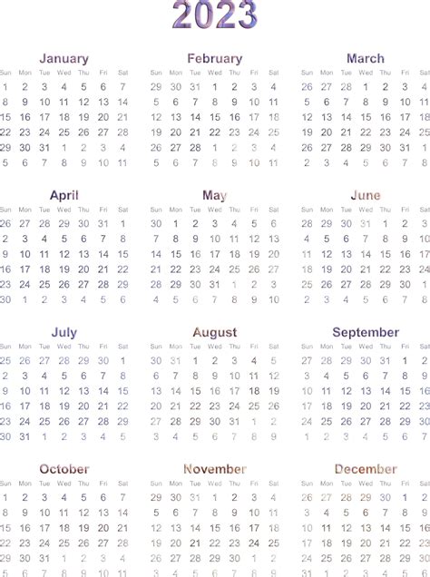 Vector Calendar 2023 Transparent Png Arts Year Isolated File Mart Vrogue