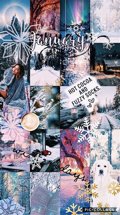 Blue Winter Aesthetic Collage Gotasdelorenzo