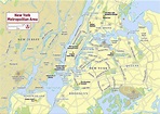 Detailed area map of New York city. New York city detailed area map ...