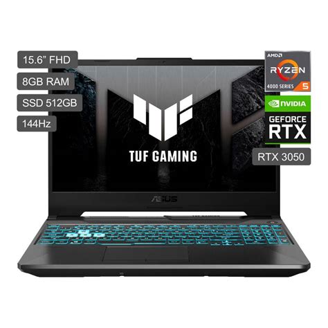 Gamer Asus Amd Ryzen 5 Rtx 3050 8gb 512 Gb Tuf A15 Serie 4000 156