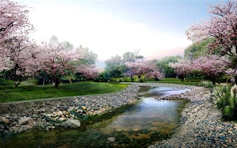 46 Desktop Wallpaper Beautiful Spring Scenes On Wallpapersafari