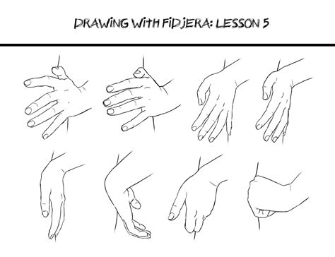 Drawing With Fidjera Lesson 5 Hand Drawing Reference Hand Reference