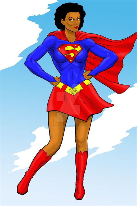 Supergirl African American By Mightyfooda On Deviantart