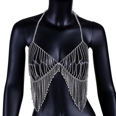 buy 2017 women sex bra body chain jewelry bikini waist delicate new arrival