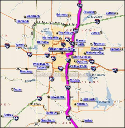 Oklahoma City Metro Map
