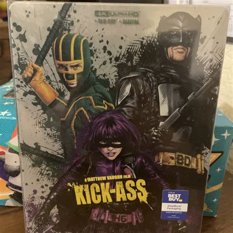 Kick Ass 4k Uhd 4k Blu Ray Digital Best Buy Exclusive Steelbook