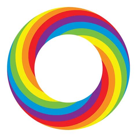 Rainbow Circle Logo Rainbow Circle Logo Template Rainbow Emblem