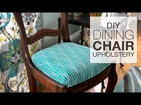 How To Reupholster Dining Chairs Diy Tutorial Youtube