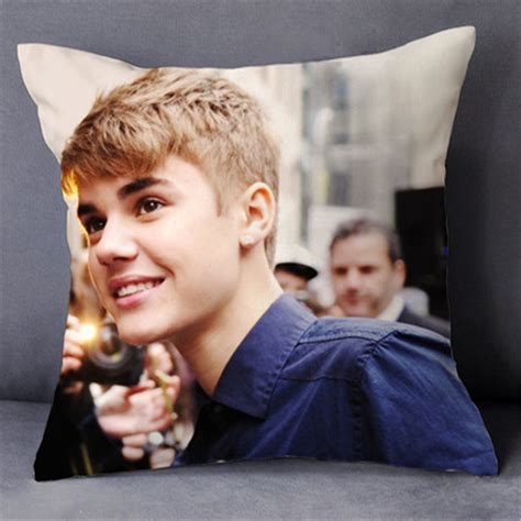 Justin Bieber Throw Pillow 16x16 Inch Sofa Cushion Etsy