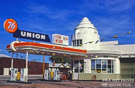 Union 76 Gas Station 1950s Era Premium Print Brandywine General Store