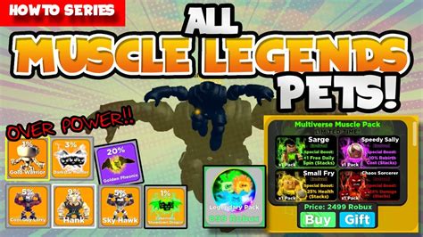 All Muscle Legends Pets Robux Pets As Well Roblox Muscle Legends