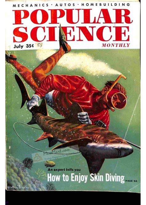 Cover Print Of Popular Science July 1955