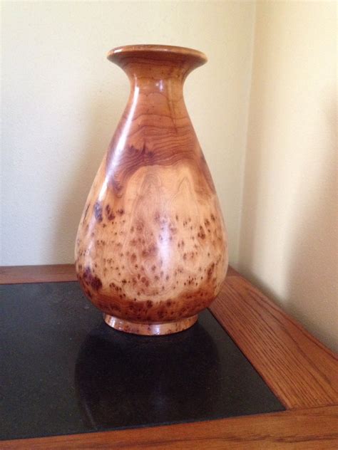 Vintage Hand Turned Burl Wood Vase By Contemporaryvintage On Etsy