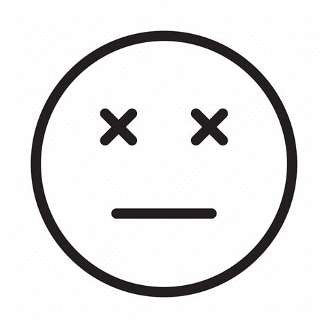 Dead Emoticon Ko Emojis Smileys Emoticons Feelings Icon