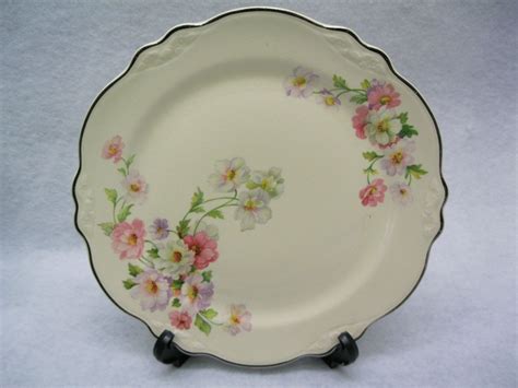 Homer Lauglin Virginia Rose Pattern Dinner Plates Homer Laughlin