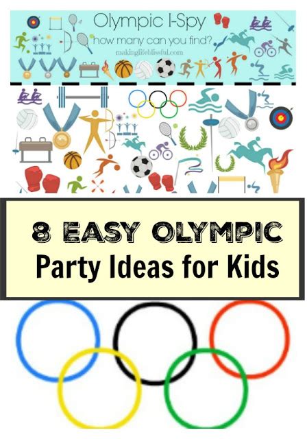 8 Easy Olympic Party Ideas For Kids Making Life Blissful