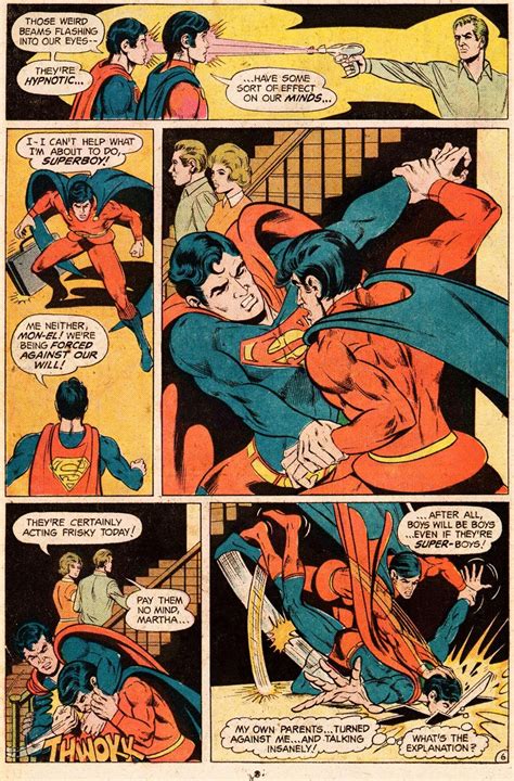 Superboy Vs Monel Comic Book Superheroes Legion Of Superheroes