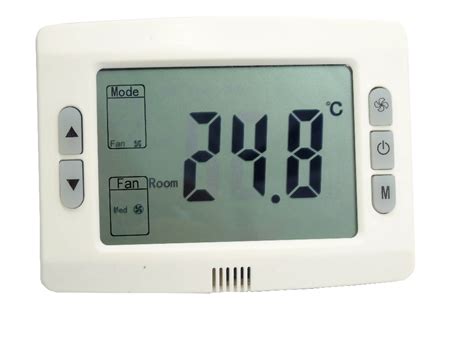 Central Air Conditioner Digital Room Thermostat Temperature Controller Fan And Valve Control