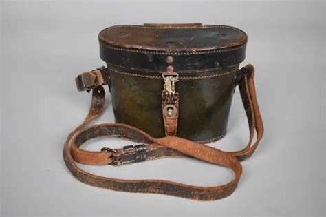 Early Wwii Ww2 Original German 6x30 Dienstglas Binocular Leather Case