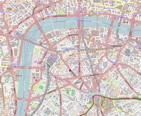 Waterloocentroid Open Street Map London Drawn Map