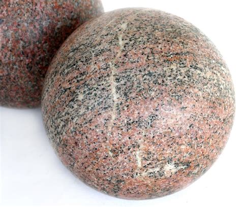 Large Decorative Granite Spheres A Pair At 1stdibs Granite Balls