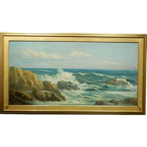 Large Seascape Oil Painting Signed Stevens