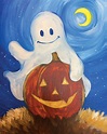 Pumpkin Canvas Painting Ideas For Beginners | Halloween canvas ...