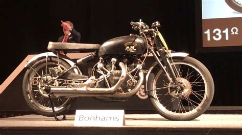 World Record Vincent Black Lightning Auction 929000 Youtube