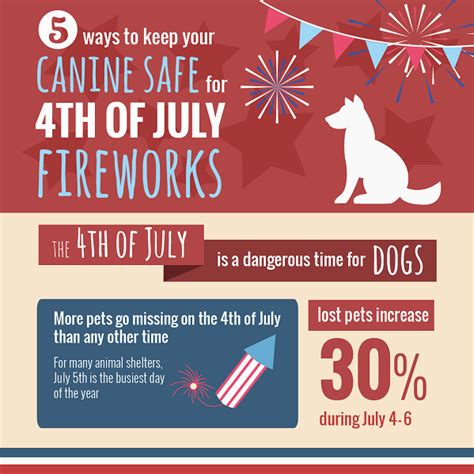 5 Ways To Keep Your Dogs Safe For The 4th Of July Fireworks Daily Dog Tag