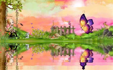 Download Cute Purple And Yellow Butterfly Wallpaper
